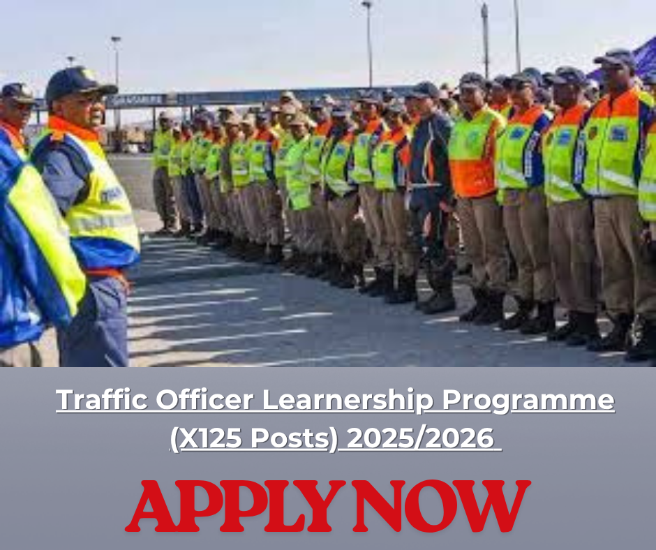 Traffic Officer Learnership Programme (X125 Posts) 2025/2026