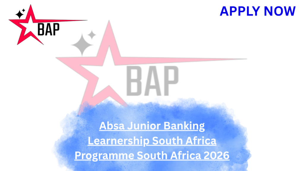 Absa Junior Banking Learnership South Africa Programme South Africa 2026