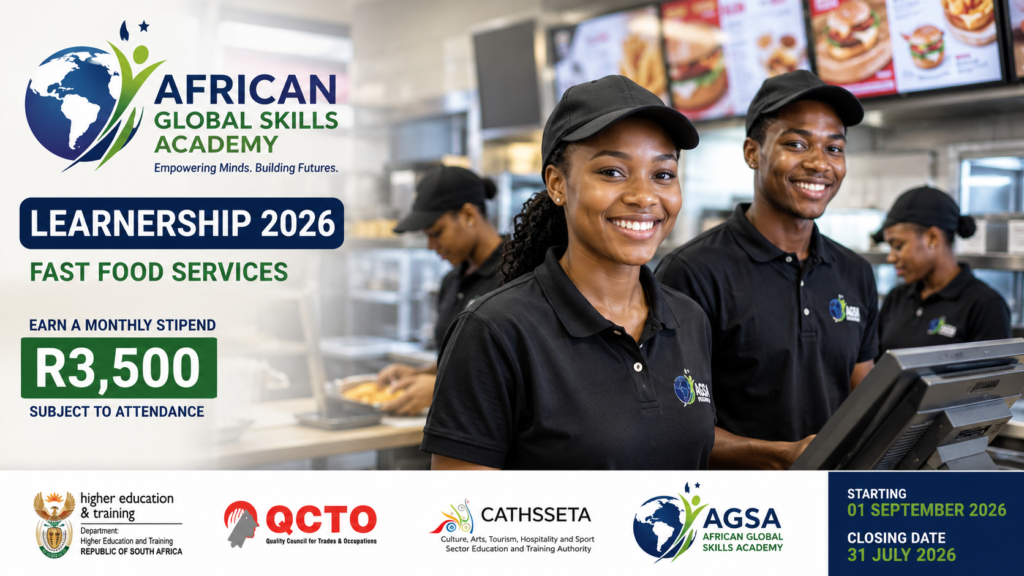 African Global Skills Academy Learnership 2026 | R3,500 Stipend