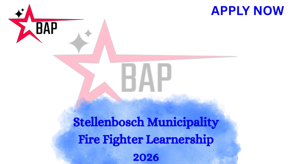 Stellenbosch Municipality Fire Fighter Learnership 2026