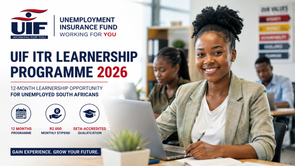 UIF ITR Learnership Programme 2026 Opens Online Applications for Unemployed South Africans