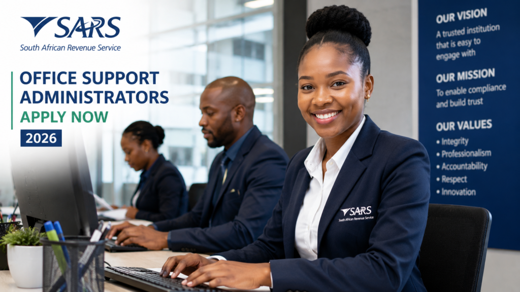 SARS Office Support Administrators 2026 | Apply Now