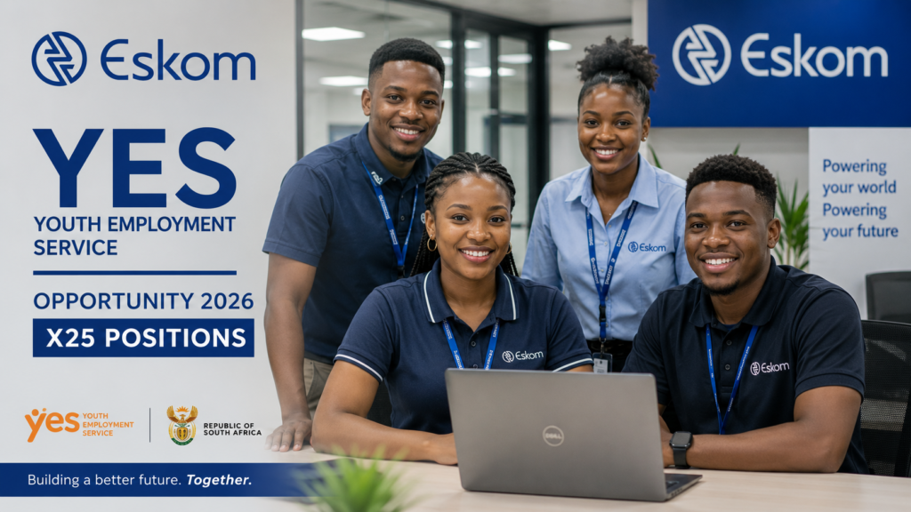 Eskom YES Opportunity 2026: X25 Youth Employment Service Positions