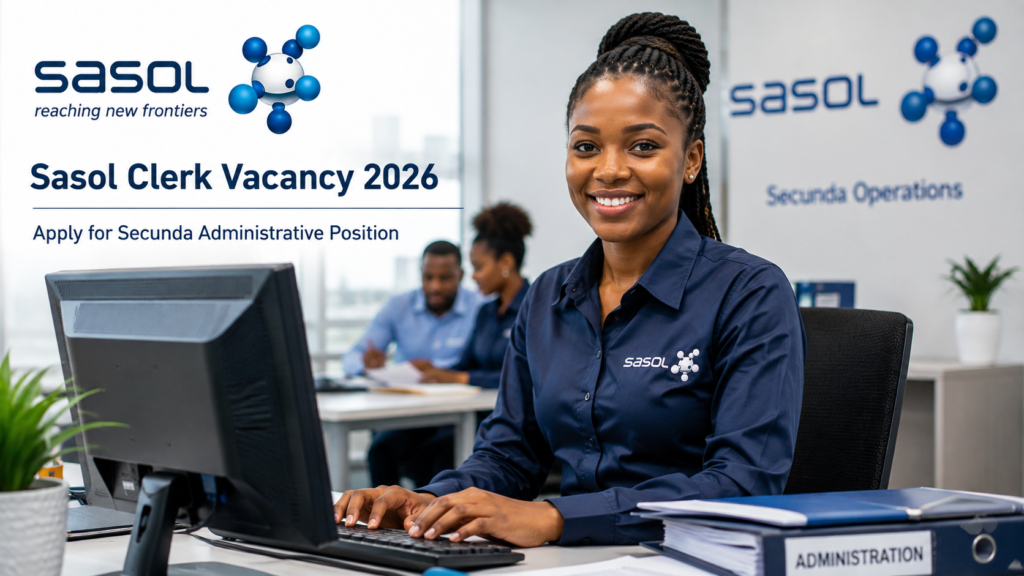 Sasol Clerk Vacancy 2026: Apply for Secunda Administrative Position