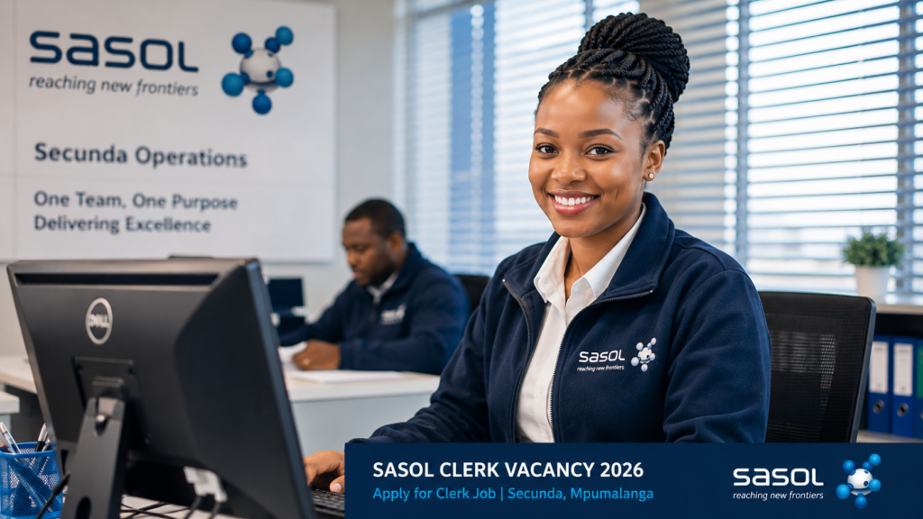 Sasol Clerk Vacancy 2026: Apply for Clerk Job in Secunda, Mpumalanga