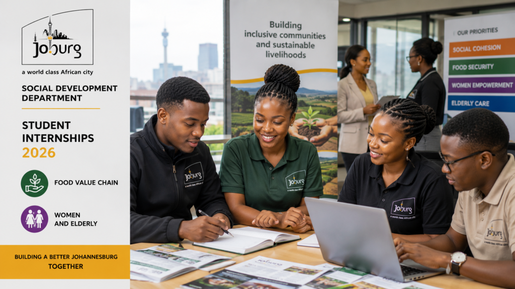 City Johannesburg Student Internships 2026: Food Value Chain and Women and Elderly Opportunities